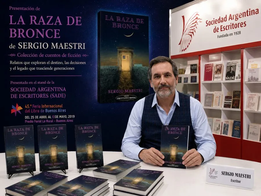 Sergio Maestri en una presentación, encuentro o entrevista
