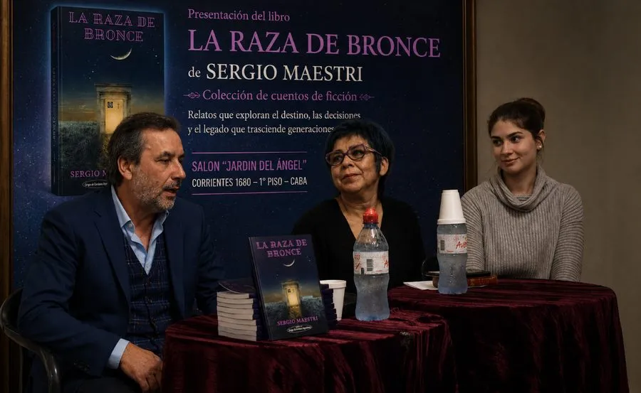 Sergio Maestri en una presentación, encuentro o entrevista